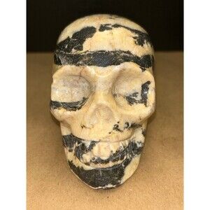 Stunning Zebra Jasper Skull
